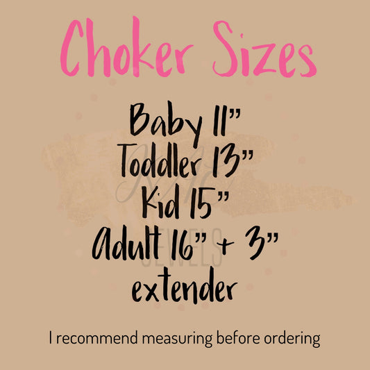 Choker sizes